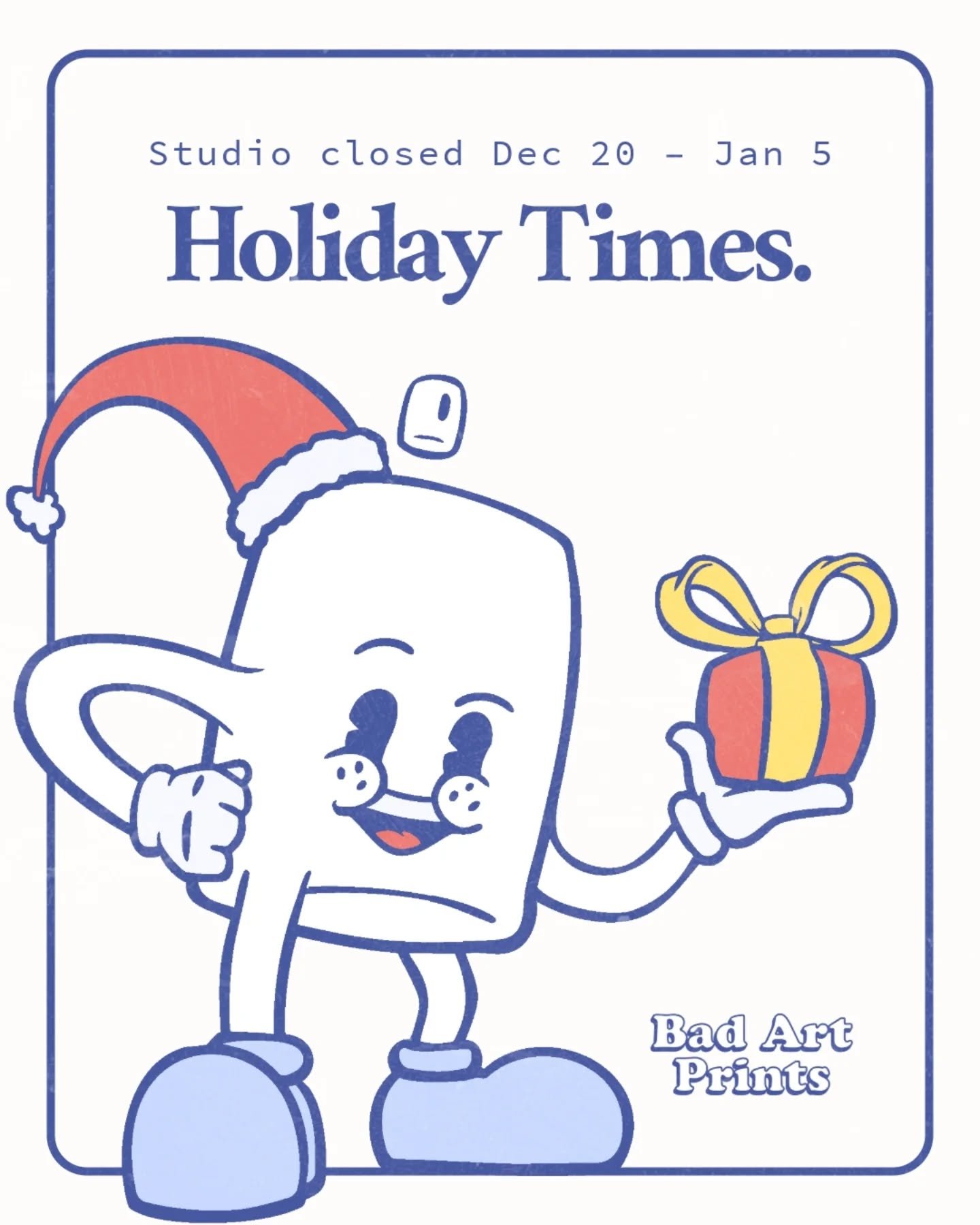 It's been a fun month scanning and printing all your pre-Christmas orders! As we approach the end of the year, a reminder of our Christmas cut off dates for postage and delivery:

- for international shipping, all orders need to be placed by the 8th 