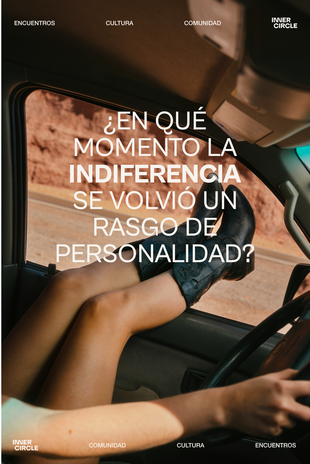 ¿En qué momento la indiferencia se volvió un rasgo de personalidad?