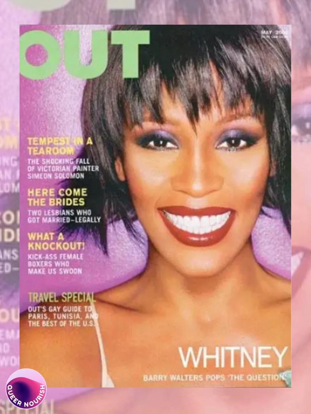 Still thinking about @bigellieliberty clearing her Whitney Houston performance at the @nyliberty game 😭💐💯

Image: Whitney Houston for Out Magazine, May 2000
Image from @outmagazine cover gallery archive 
Video: @tenzmag capturing Ellie in all her 
