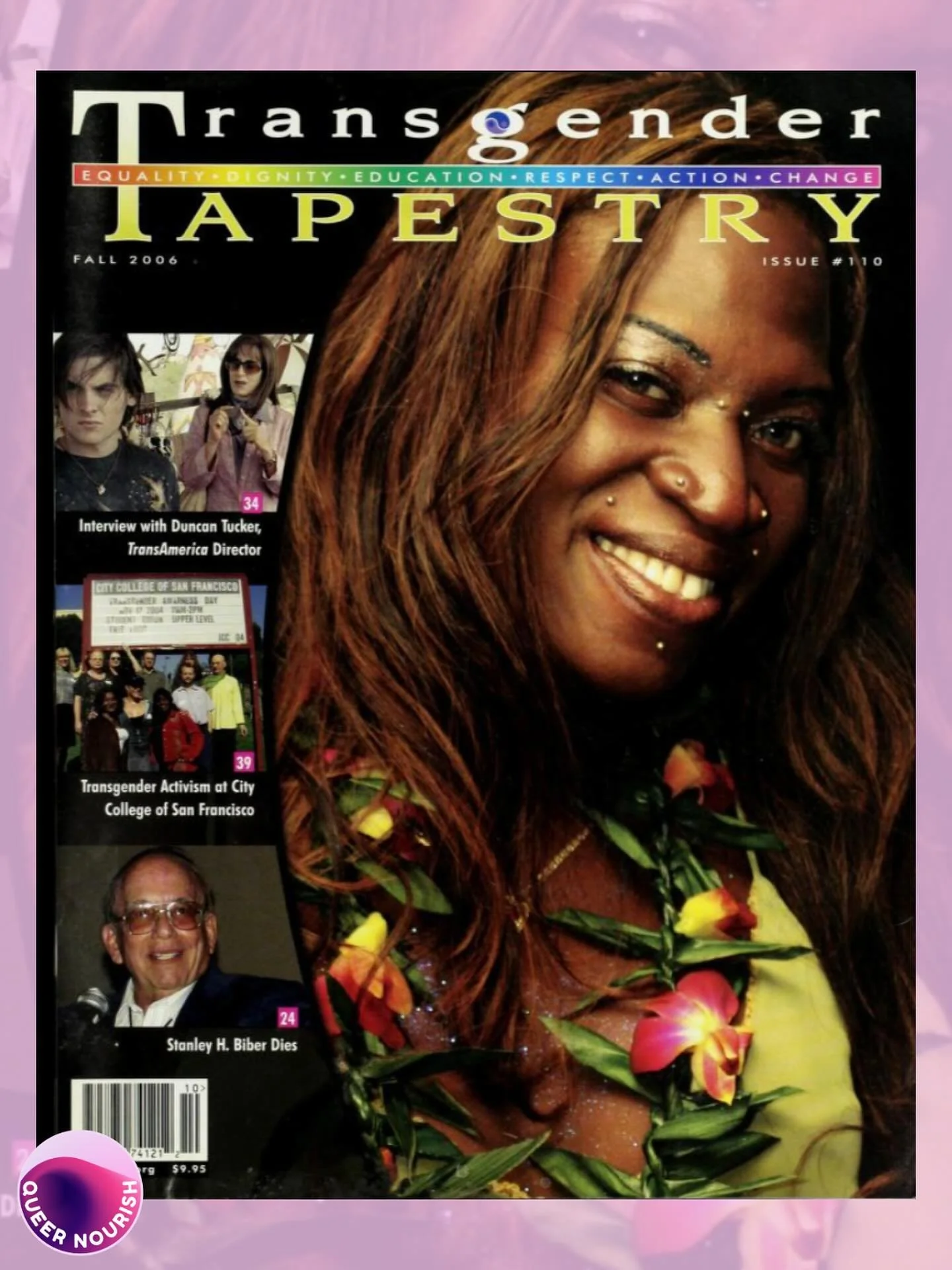 Transgender Tapestry, Issue 110, Fall 2006 💐💫💕
Image sourced via @digitaltransarc 

p.s. You can read this and other issues of Transgender Tapestry online! Digital Transgender Archive has, well, digitized this collection. I love being able to see 