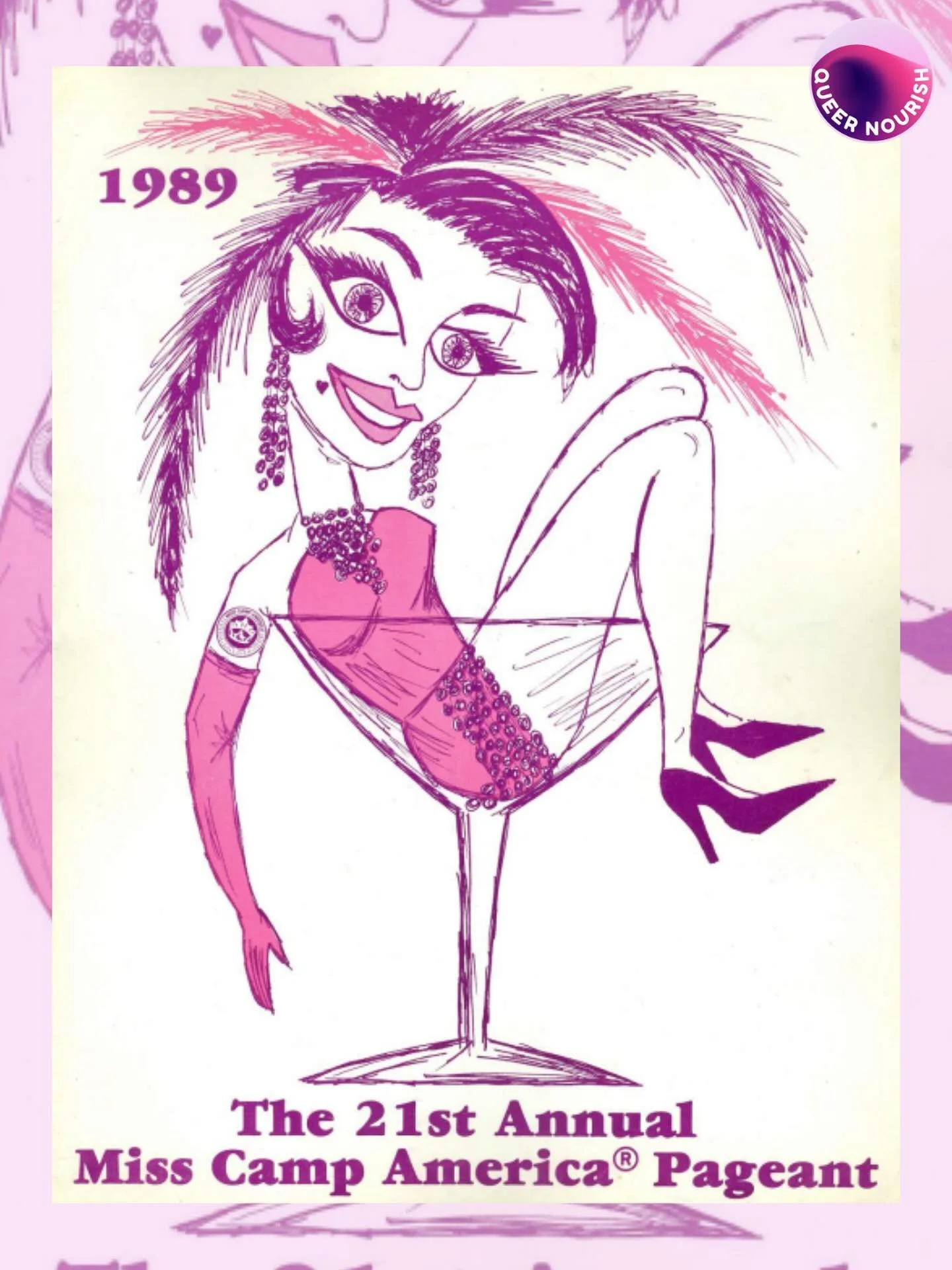 Coming back from a brief summer break and I've got to say I've missed y'all very much! I'm cooking up some wonderful stuff for the fall. 😌🤭🩷💐

In the meantime, here's the 21st Annual Miss Camp Pageant program (1989). Image sourced via Houston LGB