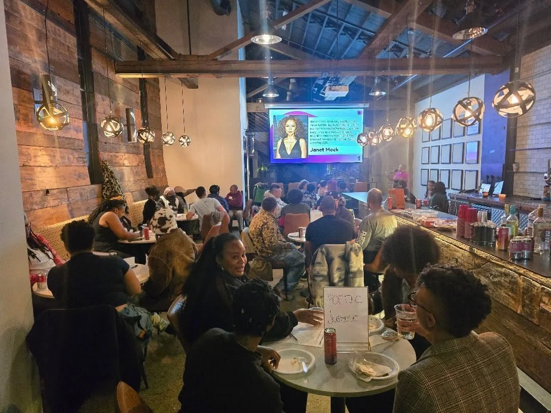 A time was had!!! 🤩 Thank you so much to everyone who came out for Black QT Trivia Night! I had so much fun crafting Black queer and trans trivia for this event! Many of y'all came up to me to share you learned a lot, and nothing warms my queer hist
