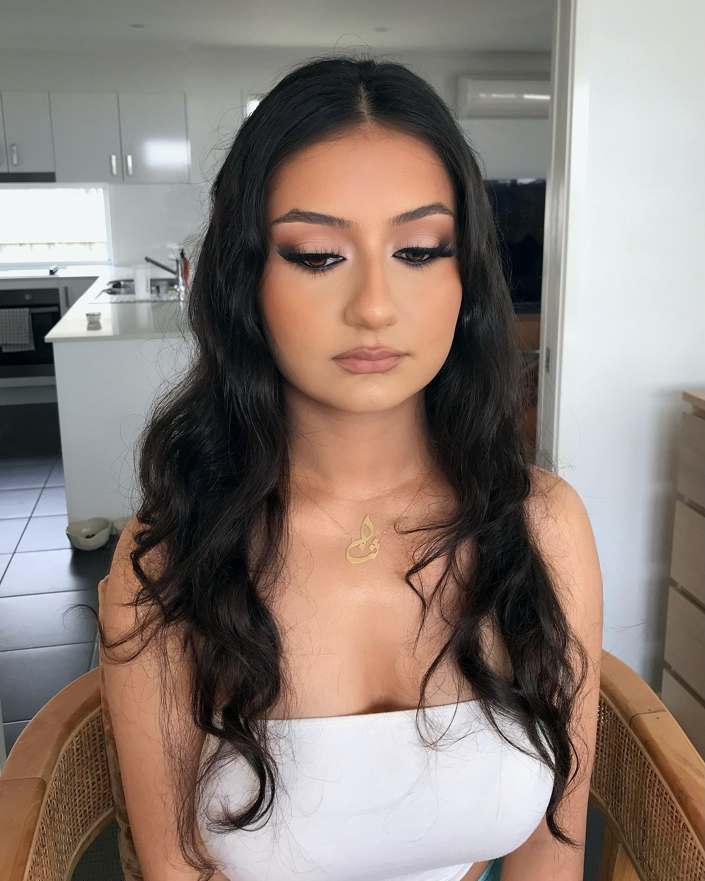 Formal makeup for Sana 🤎 book online link in bio! 

@plouise_makeup_academy rumour base 
@inglot_australia shadows 
@anastasiabeverlyhills liquid liner 
@tatti_lashes TL10

NICOLE10 @roniamakeuphouse