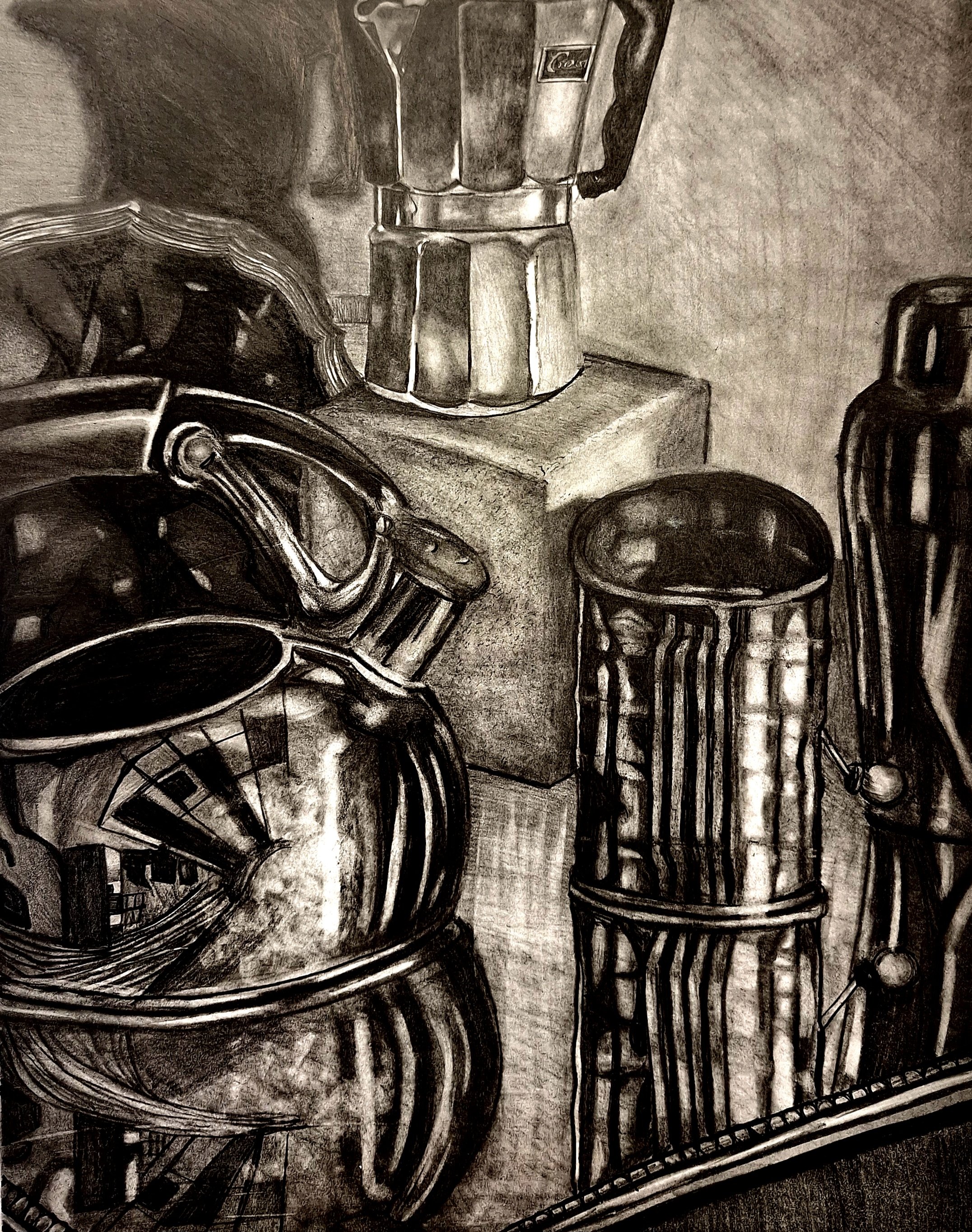 Medieval Still Life, 2024
Graphite on paper, 11''x 14''