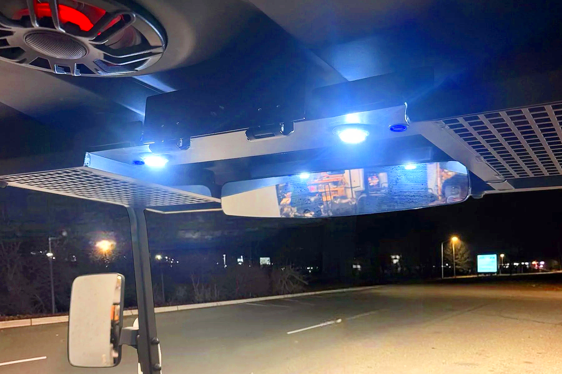 lock box storage box overhead storage cargo light
