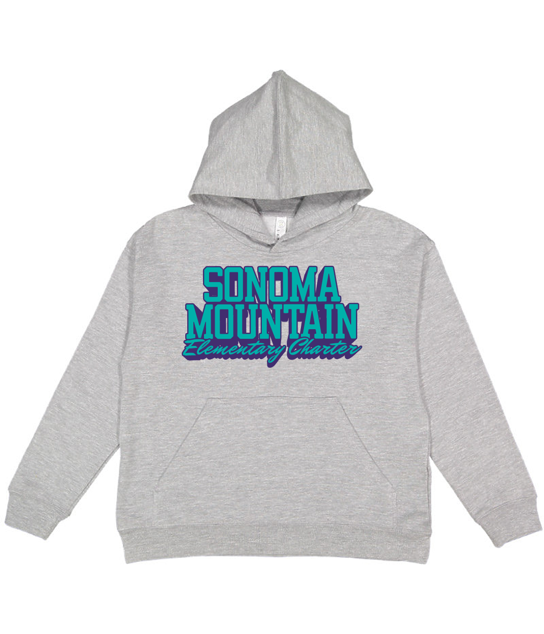 SOMO Wordmark Hoodie  Kids– Athletic Grey