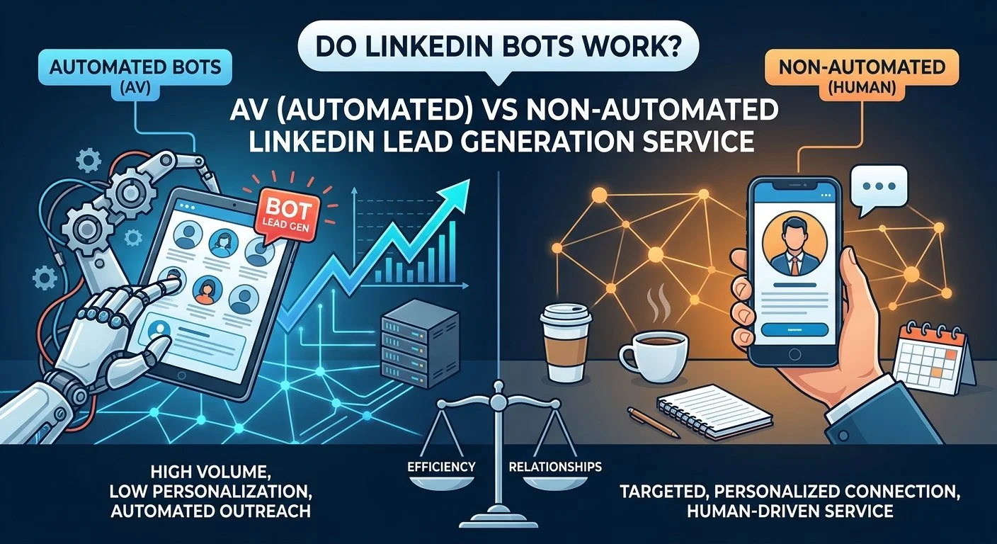Non-Automated LinkedIn Lead Generation Vs. AI Bots