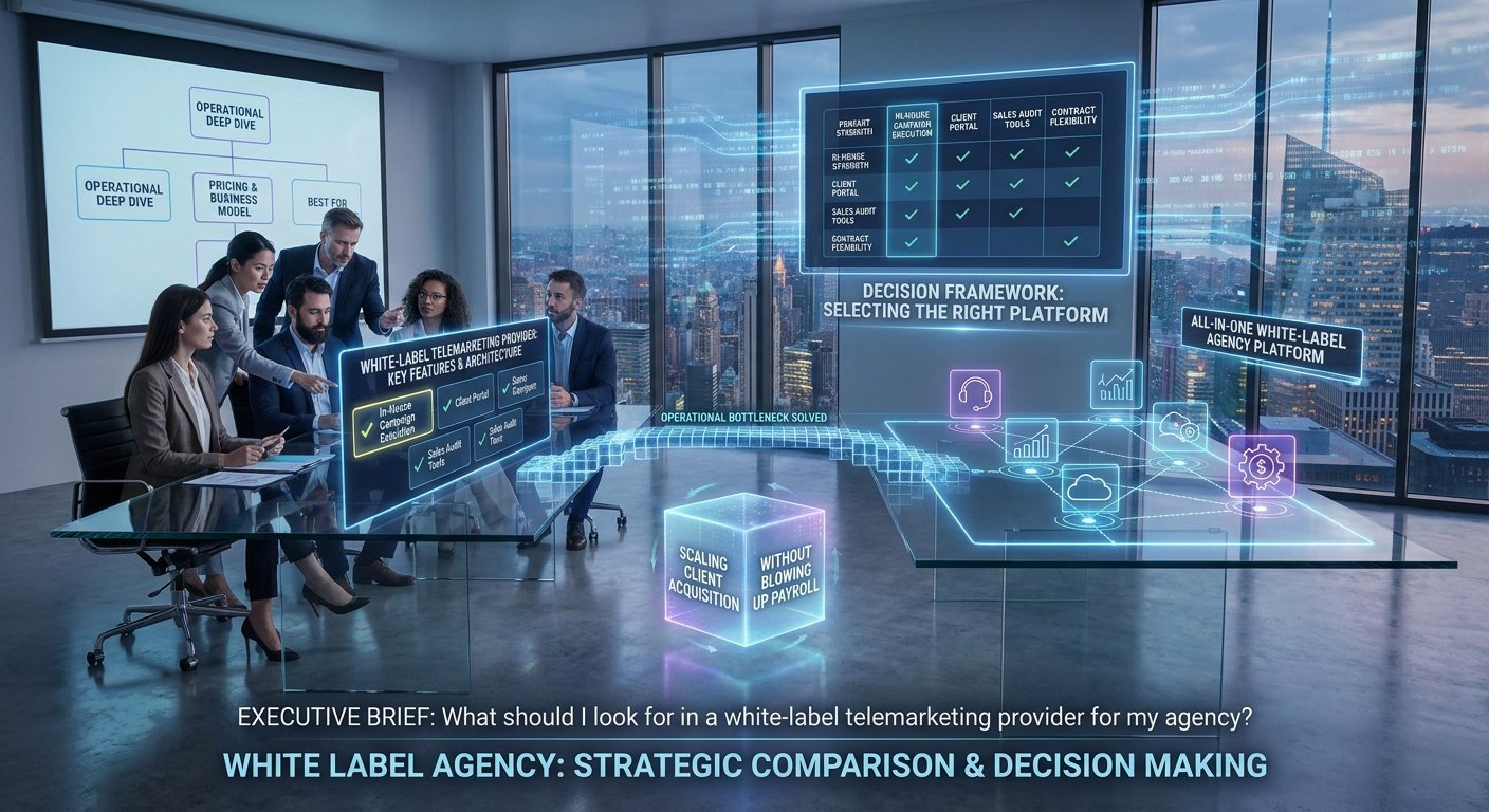 What to Look For in a White-Label Telemarketing Provider for Your Agency
