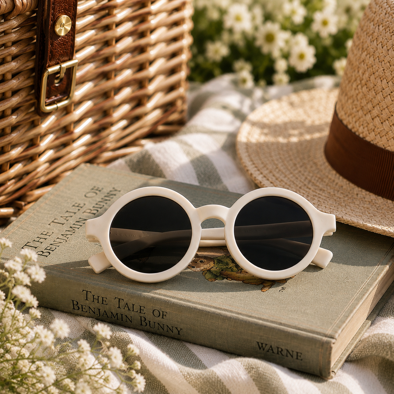 The Chesterfield Foldable Sunglasses - White
