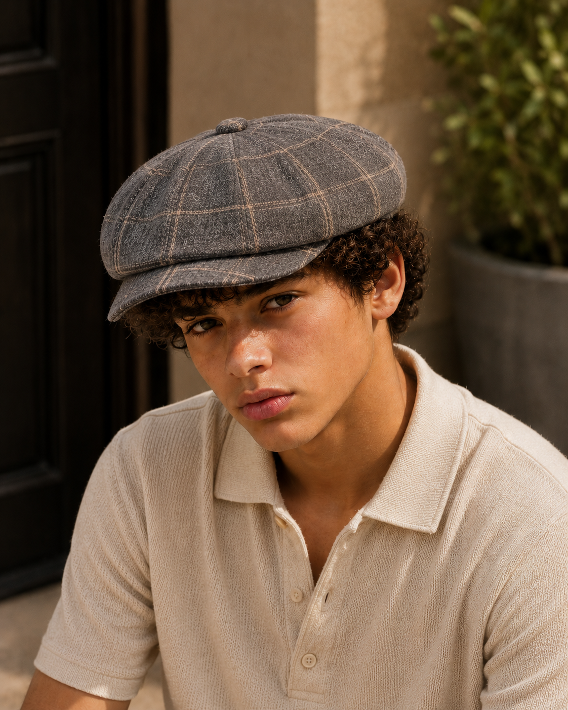 Baker Boy Cap - Grey Heritage Check