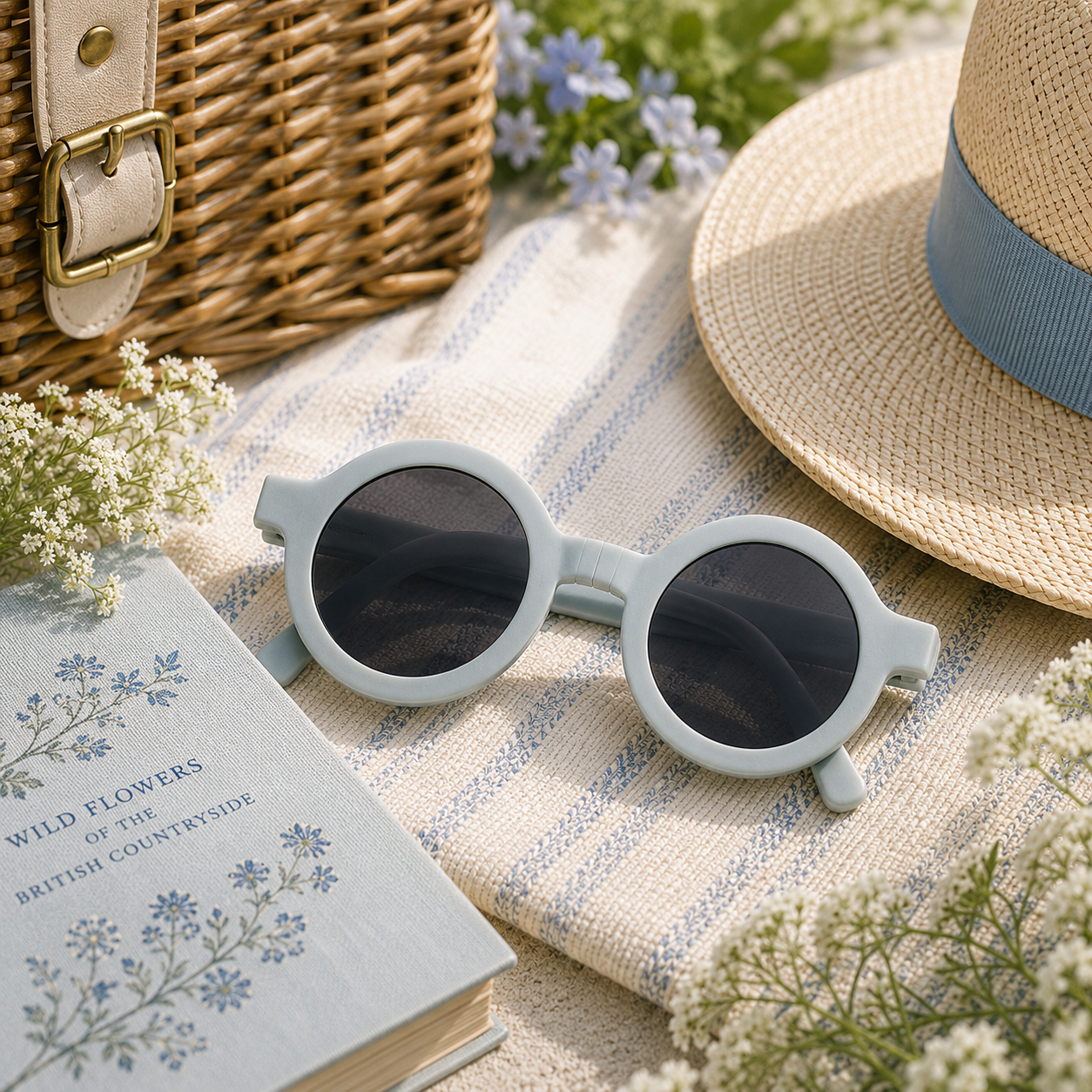 The Chesterfield Foldable Sunglasses - Blue