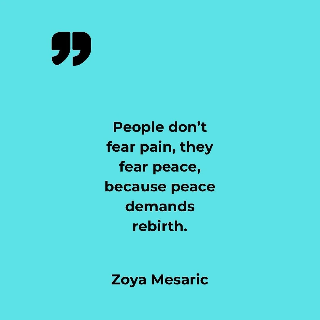We cling to pain because it&rsquo;s familiar. Because it gives shape to the chaos, a story we can still survive inside. Pain becomes a mirror: distorted, but known. It tells us who we are when peace would leave us without definition.

Most people don