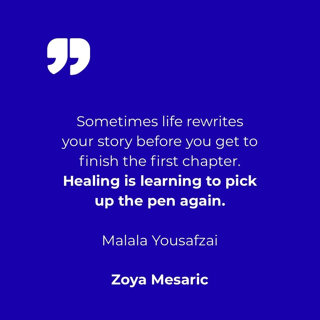 There are moments when life takes the pen from your hand, abruptly, painfully, without warning. But healing is not about pretending the story never changed. It&rsquo;s about finding the courage to write again, to make meaning from what once felt unbe