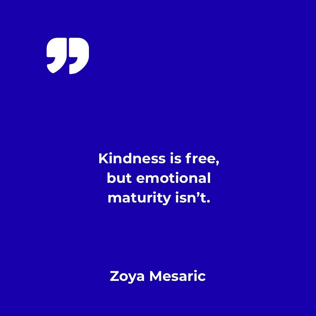 Kindness is free. But somehow, in most places, it feels rare.

Because kindness isn&rsquo;t about manners, it&rsquo;s about emotional capacity.It&rsquo;s the ability to meet another human being without fear, defensiveness, or comparison. And not ever