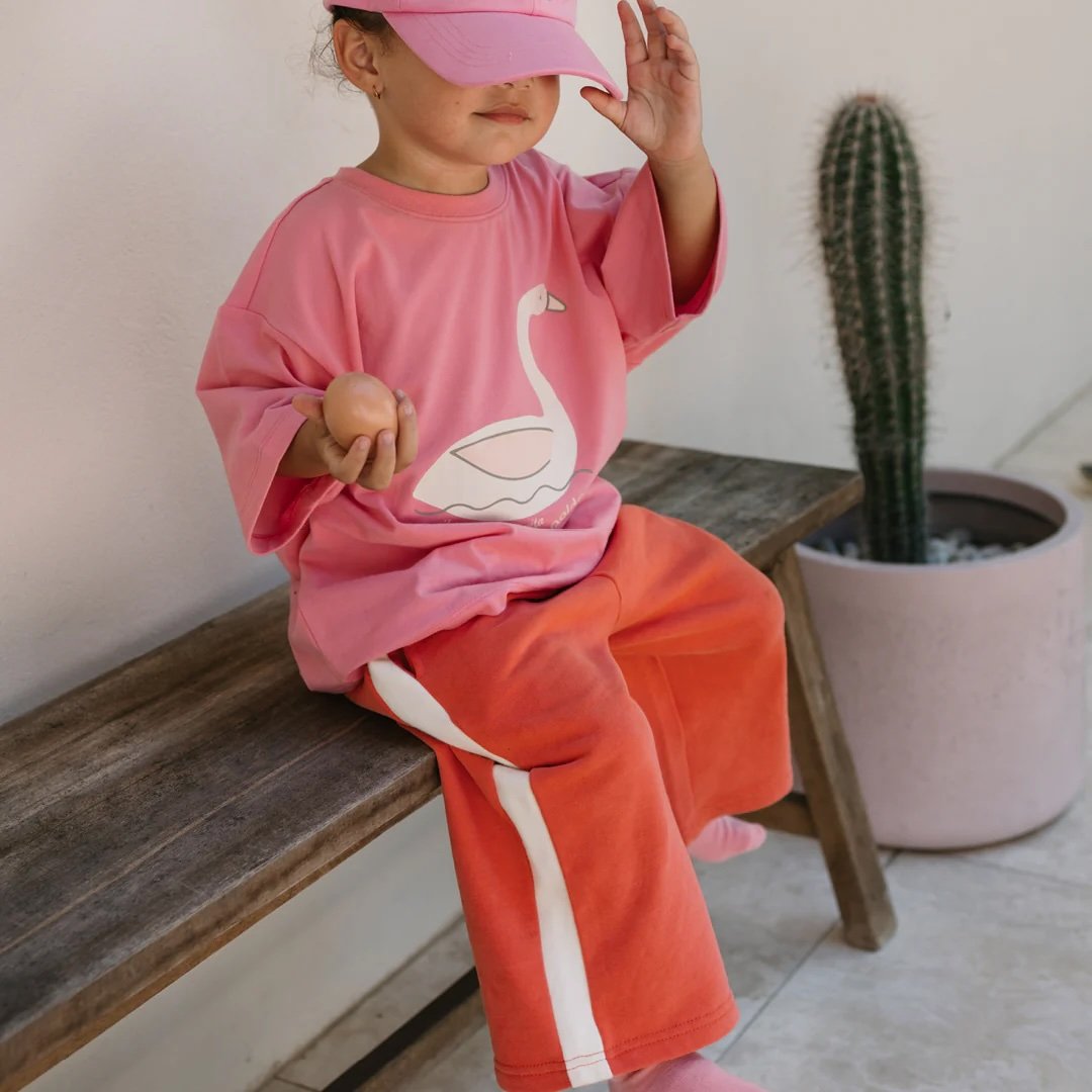 Golden Children ~ Swan Mid Sleeve Tee Meringue Pink3.jpeg