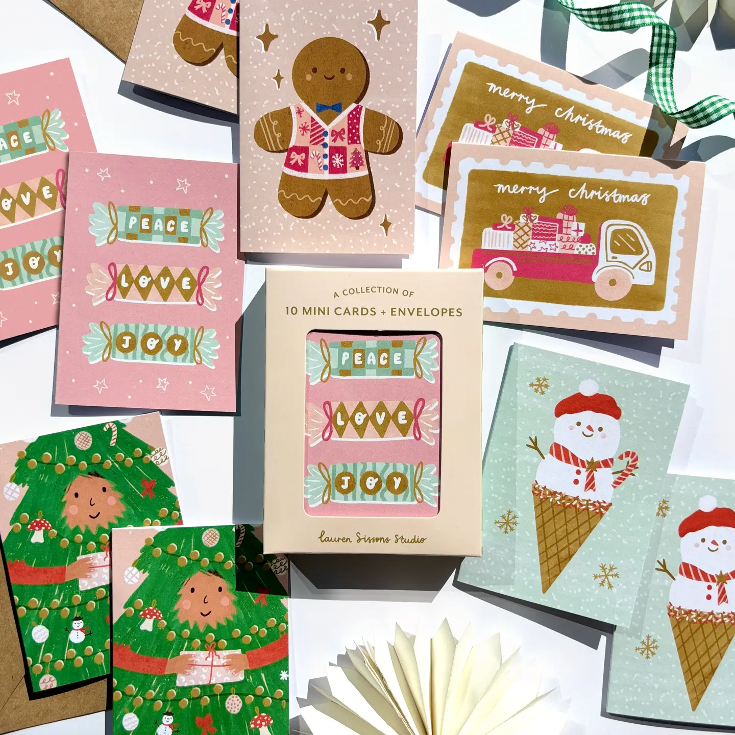 Festive Mini Greeting Card Boxed Set - 10 Holiday Christmas.png
