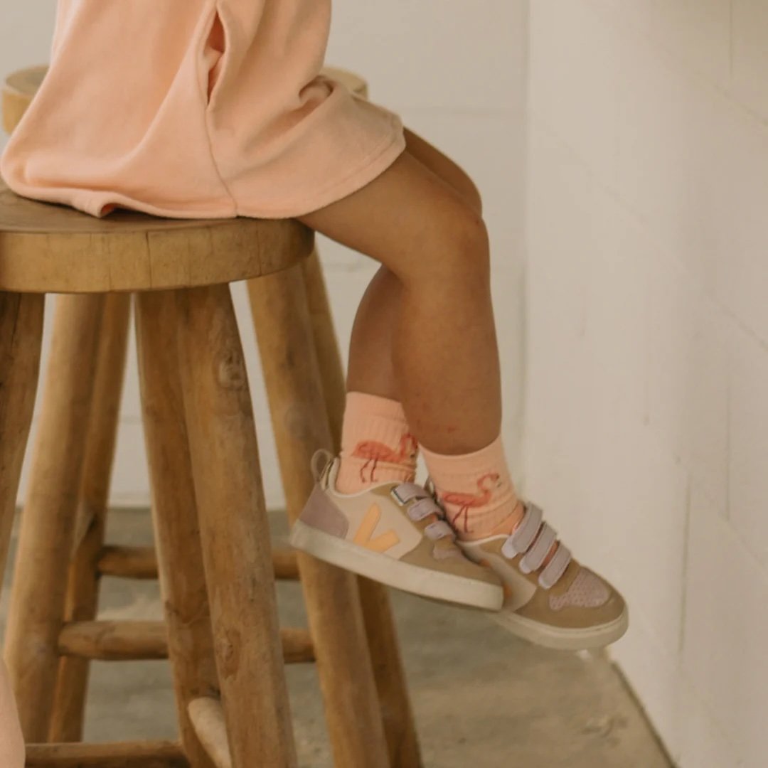 Golden Children ~ Flamingo Socks Sunset Pink3.jpeg