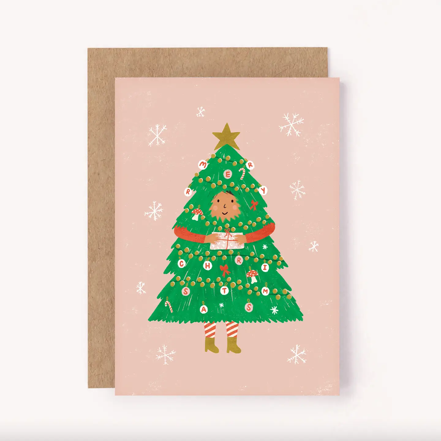 Christmas Tree Helper Card - Cute Xmas Festive Greeting Card.png
