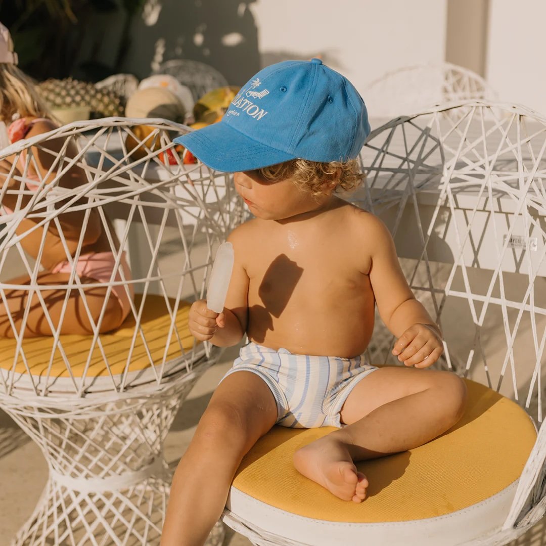 Golden Children ~ Vacation Swim Trunks Boca Raton Stripe3.jpeg