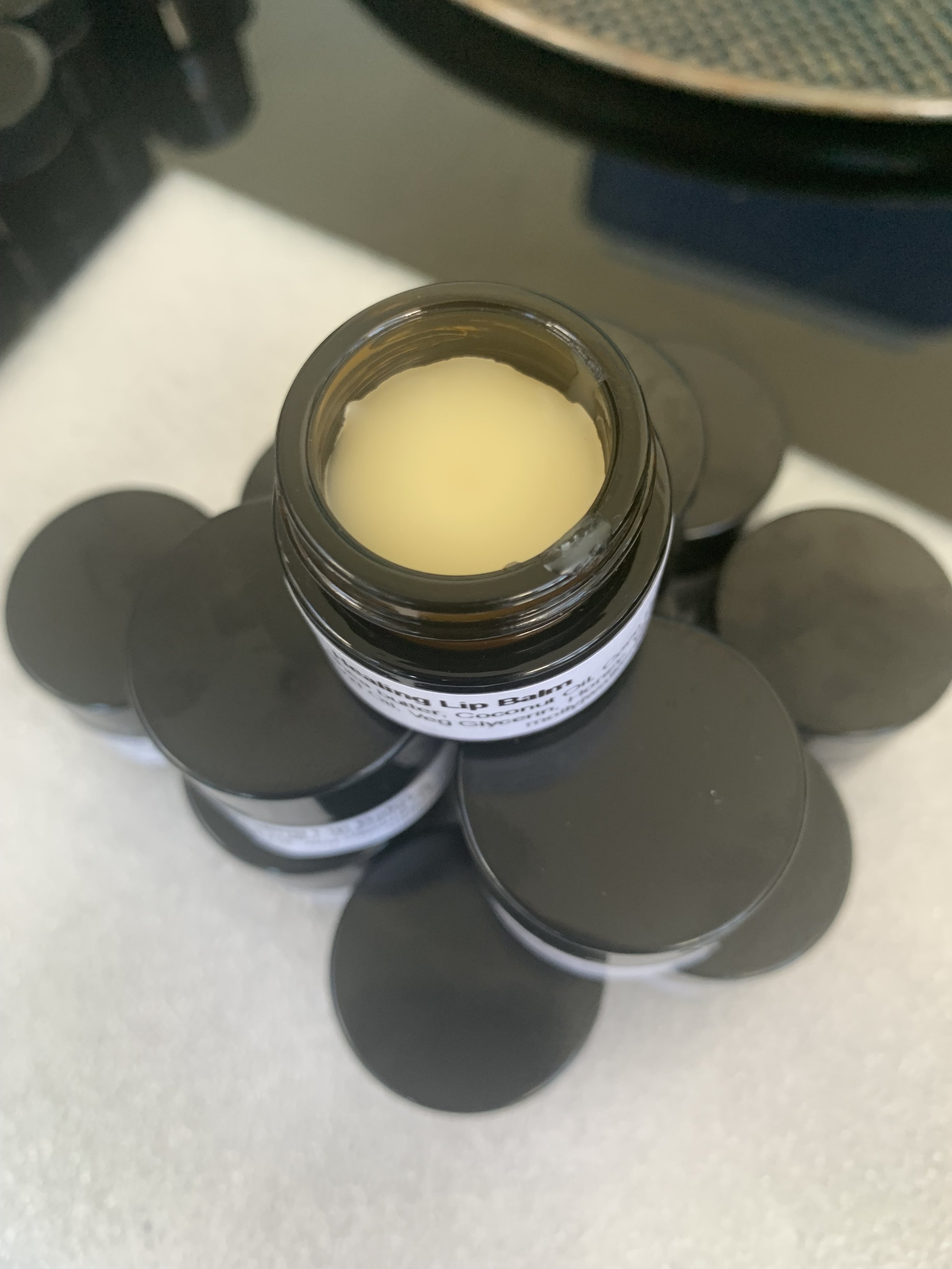 This “Healing Lip Balm” is both healing and protecting and will help your lips retain moisture thus preventing it from being dry and chapped.