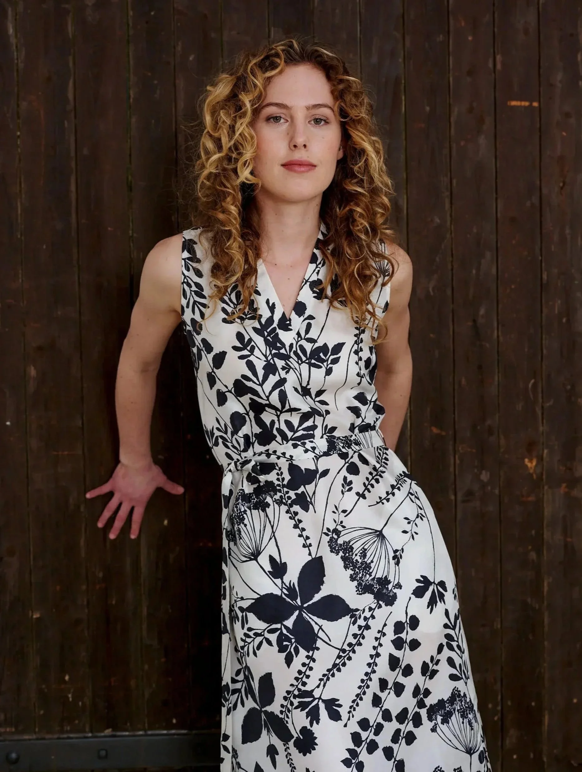 HELLO Braren Gröhnke - Kleid ALISSA schwarz/ weiß Blumenmuster