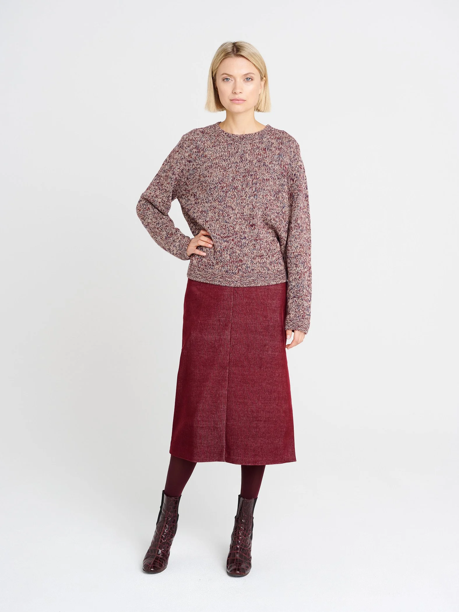 Rock Gabo rot Pullover rot Jacke Kim rot-0374.jpg