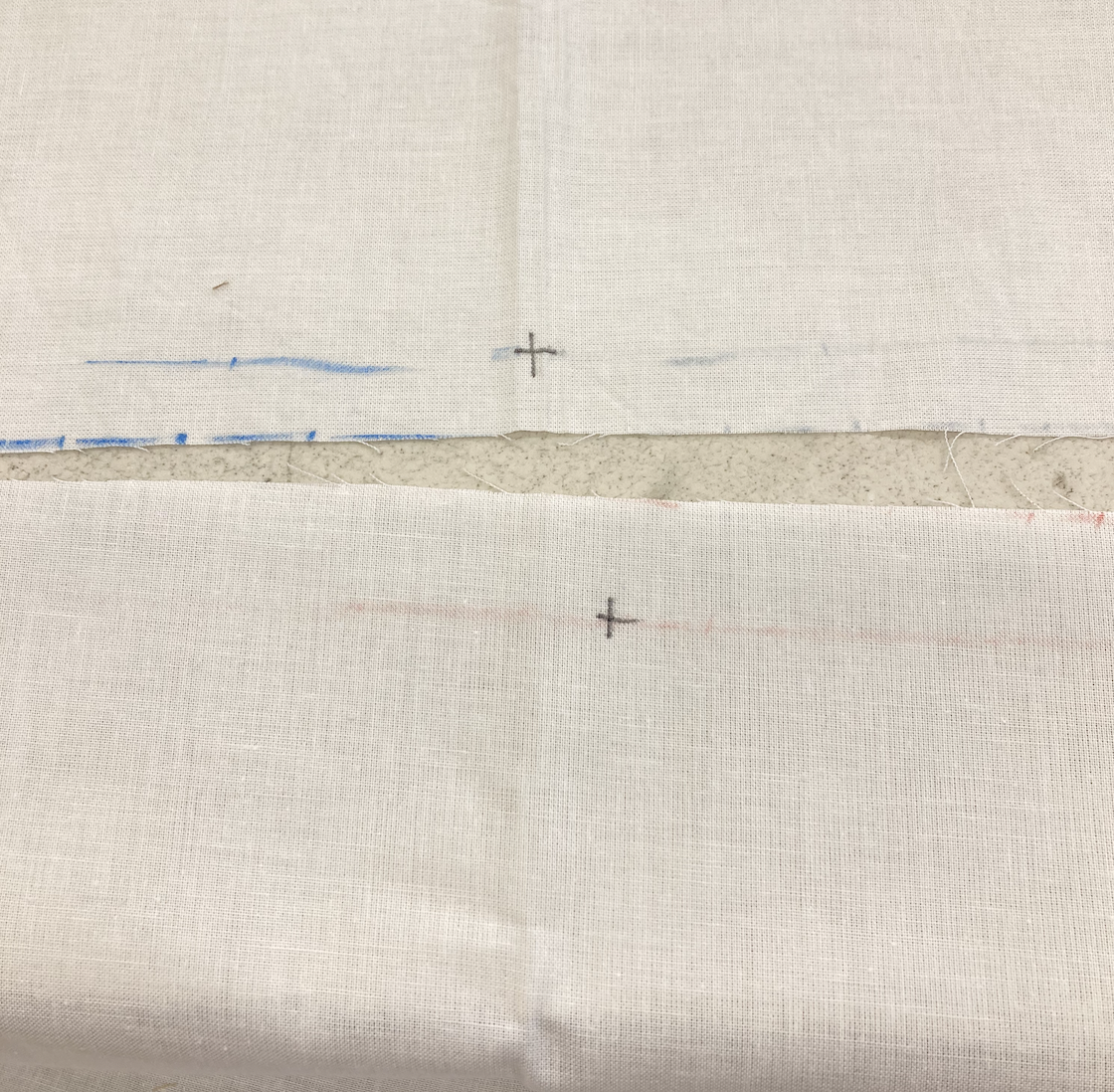 Attaching the sleeves