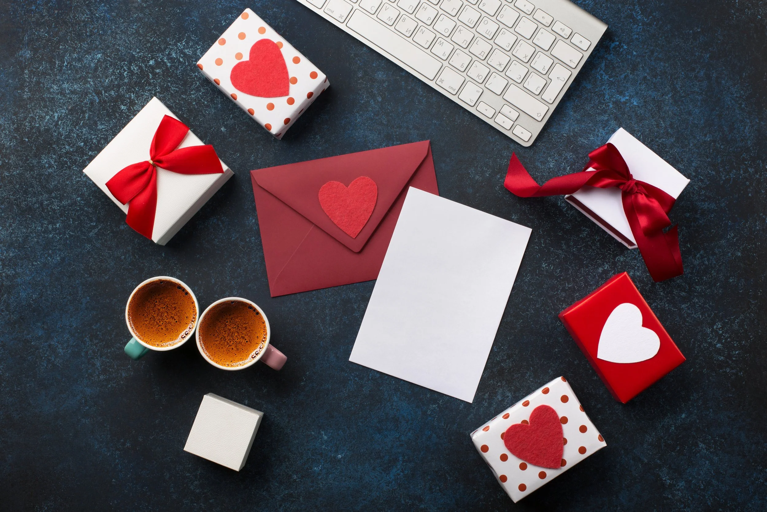 Marketing automation workflow diagram for Valentine’s Day campaigns