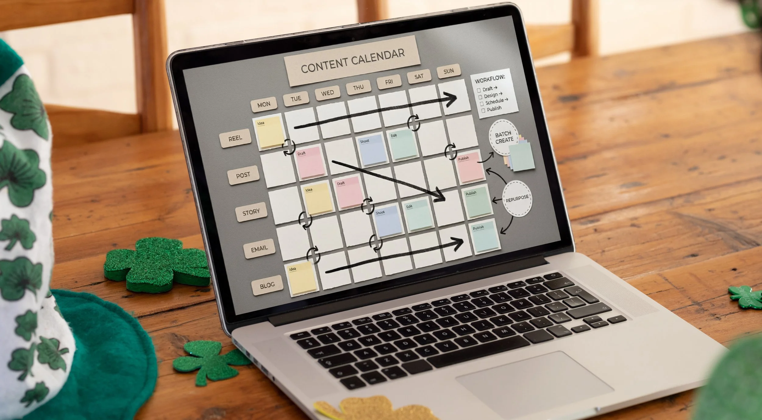 Creating a content calendar helps effectively plan social media campaign