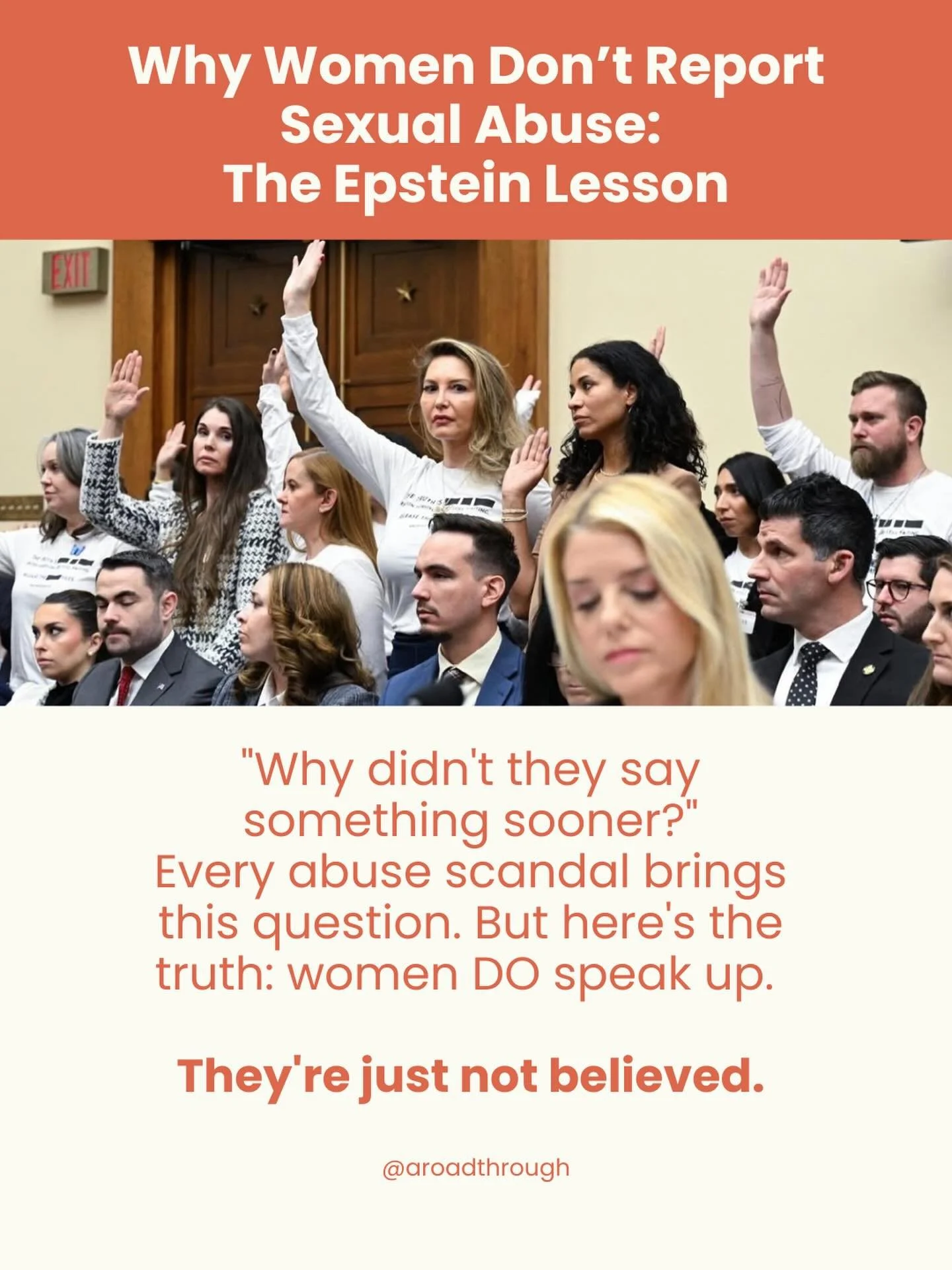 The Epstein files are showing us on a massive scale what I see in my office every day: it&rsquo;s not just the abuse that traumatizes survivors. It&rsquo;s what happens when they try to tell someone.

When belief becomes conditional &amp; when they&r