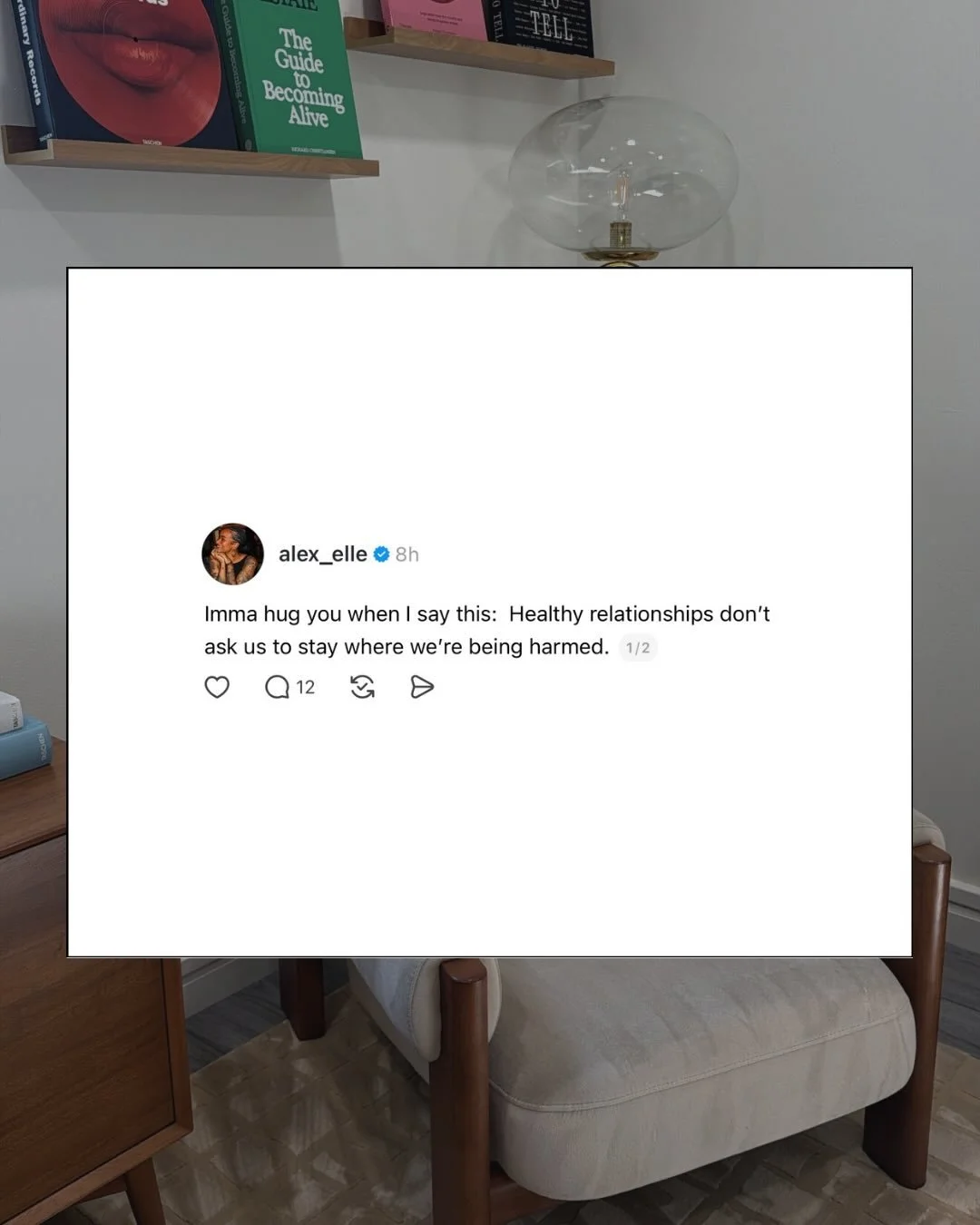 Hot take(?), but stepping away from people and/or relationships that cause you harm is one of the hardest &amp; bravest things you can do. 

If you are feeling guilt or shame about walking away from abusive people, I just want you to know that I see 