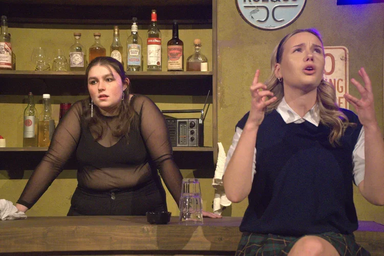 A Girl in School Uniform (Walks into a Bar)