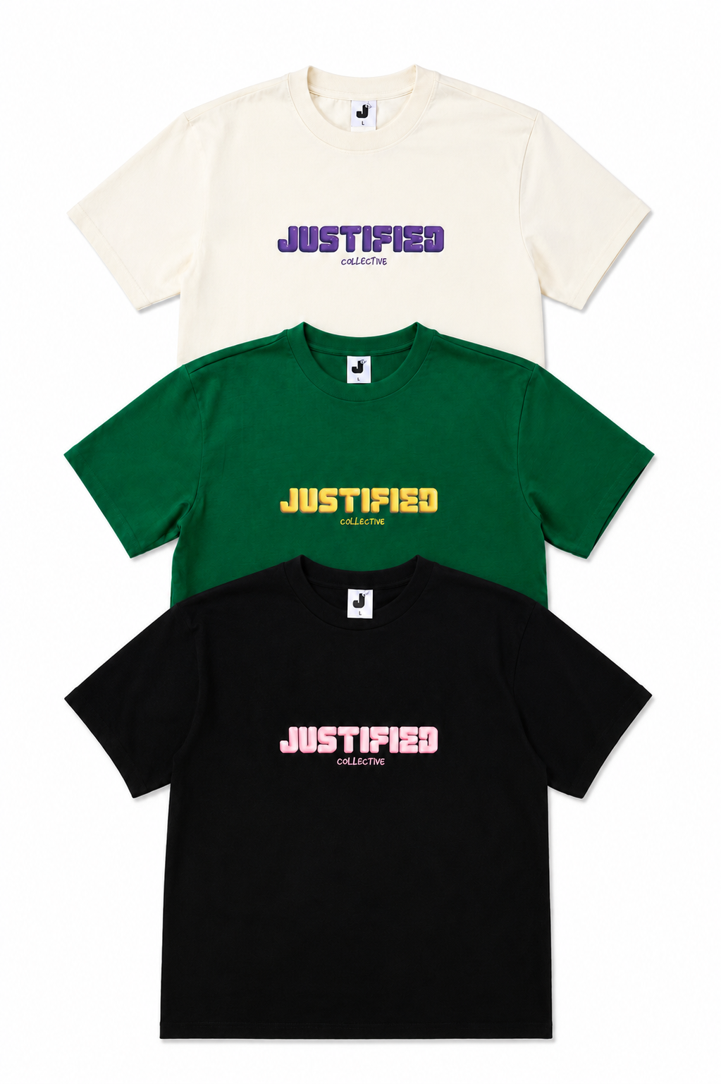 JUSTIFIED STAPLE TEES