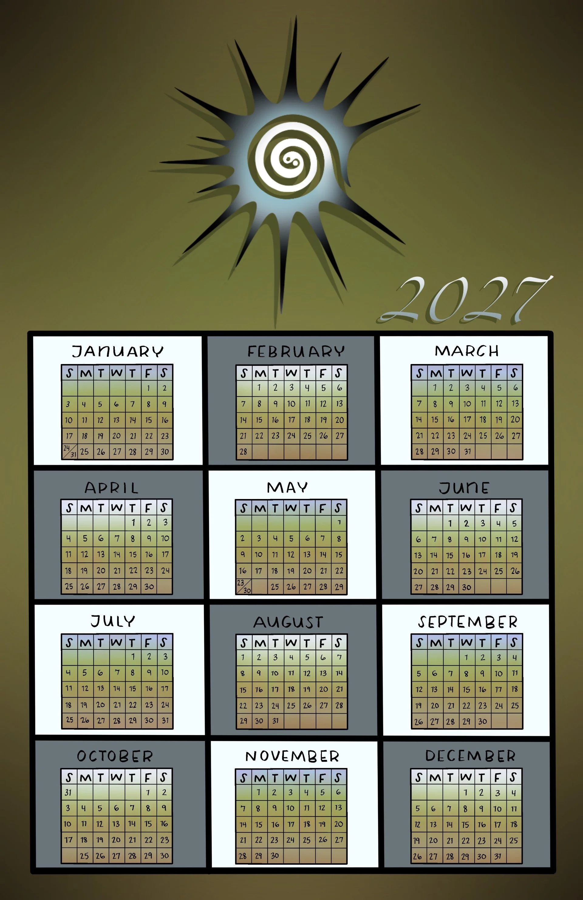 #47 Full Year Calendar #1