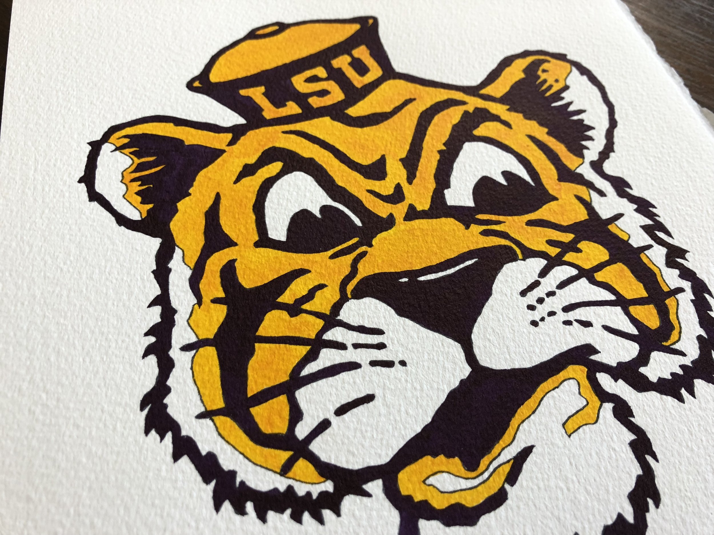 LSU Tigers Throwback Logo