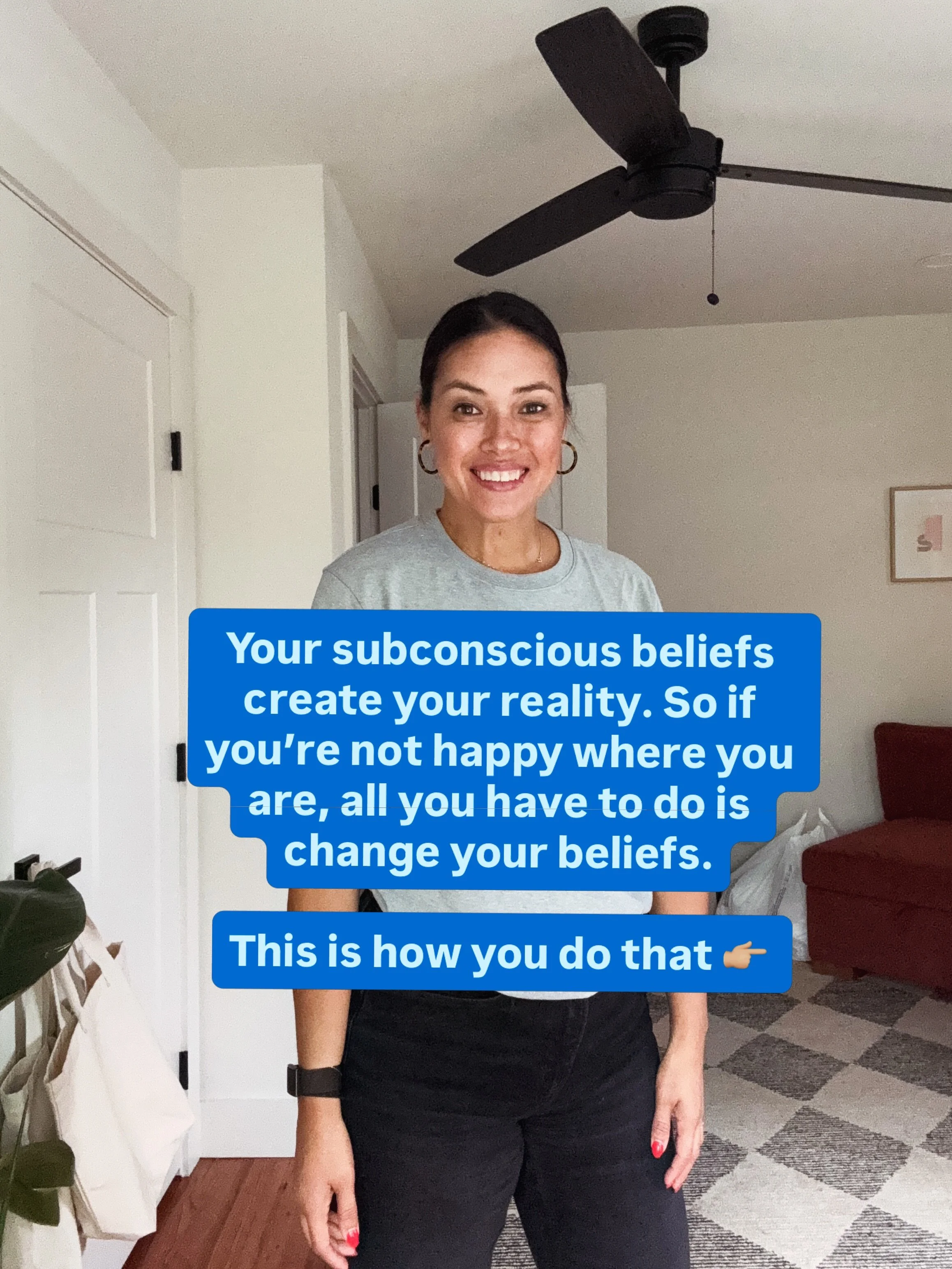 Your beliefs shape your reality.

So if you&rsquo;re not happy with something in your life or you wish it were different, start by looking at your beliefs.

Scroll through to see the process I use to uncover self-limiting beliefs.

Once I identify th