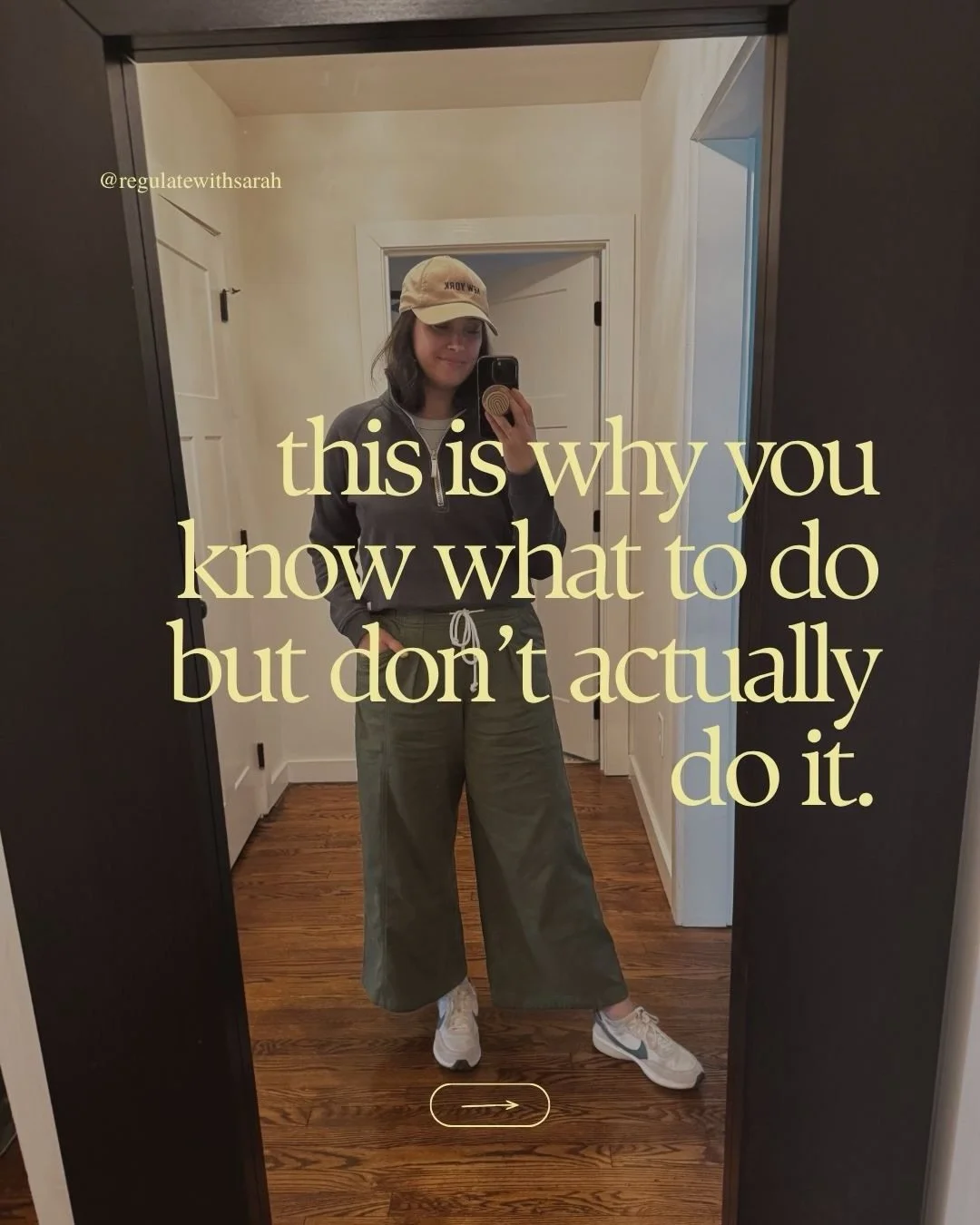 A lot changed when I stopped shaming myself for not doing the things I said I wanted to do. 

I learned that my nervous system was avoiding feeling discomfort. There were parts of me that were uncertain, that felt scared, that didn&rsquo;t know if we