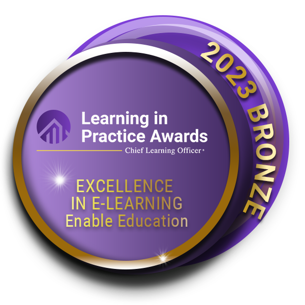 CLO Excellence in E-Learning Bronze Award 2023