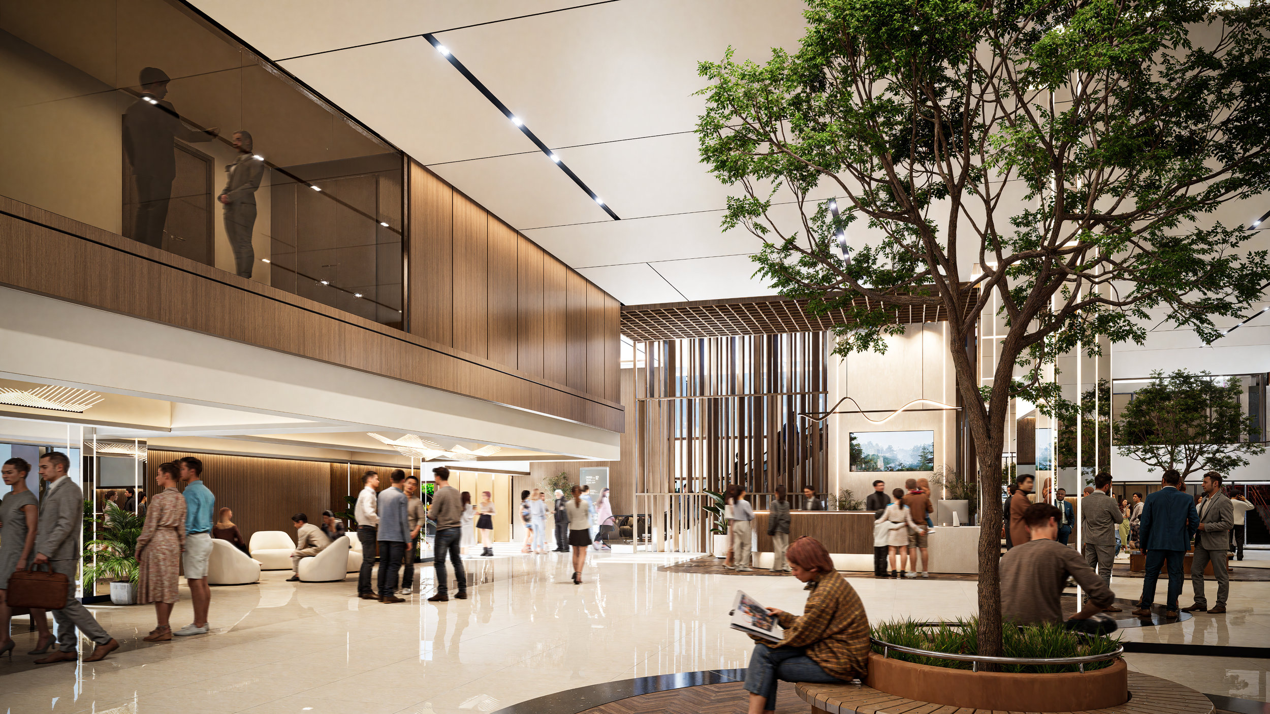 Proposed Lobby and Reception Interior
