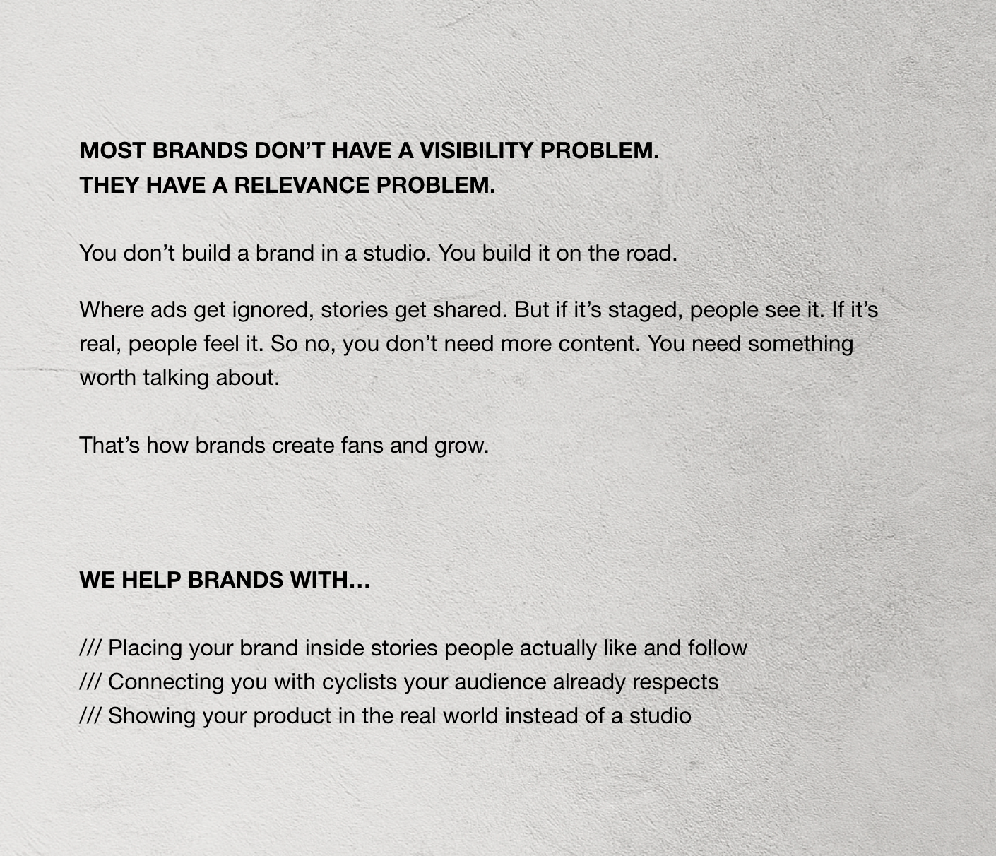 E2.718 /// how we help brands