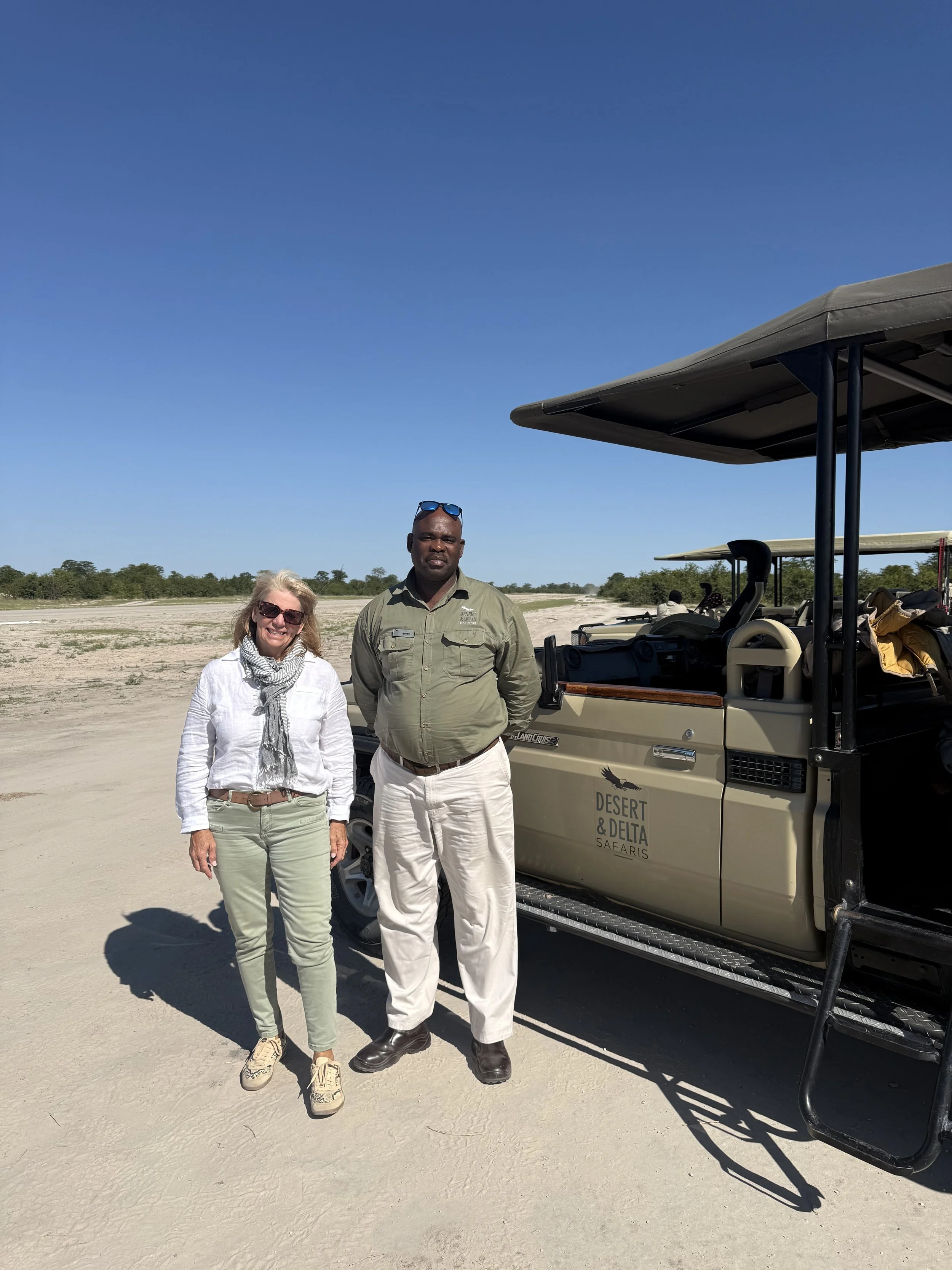 Airstrip at Xakanaka in Okavango delta