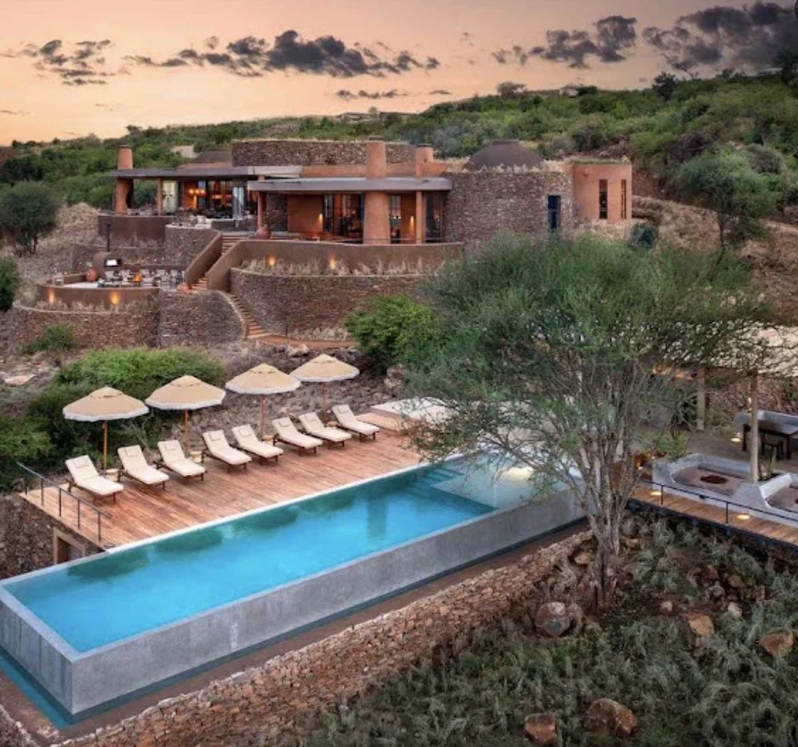 Modern, new safari lodge at Suyian in Kenya