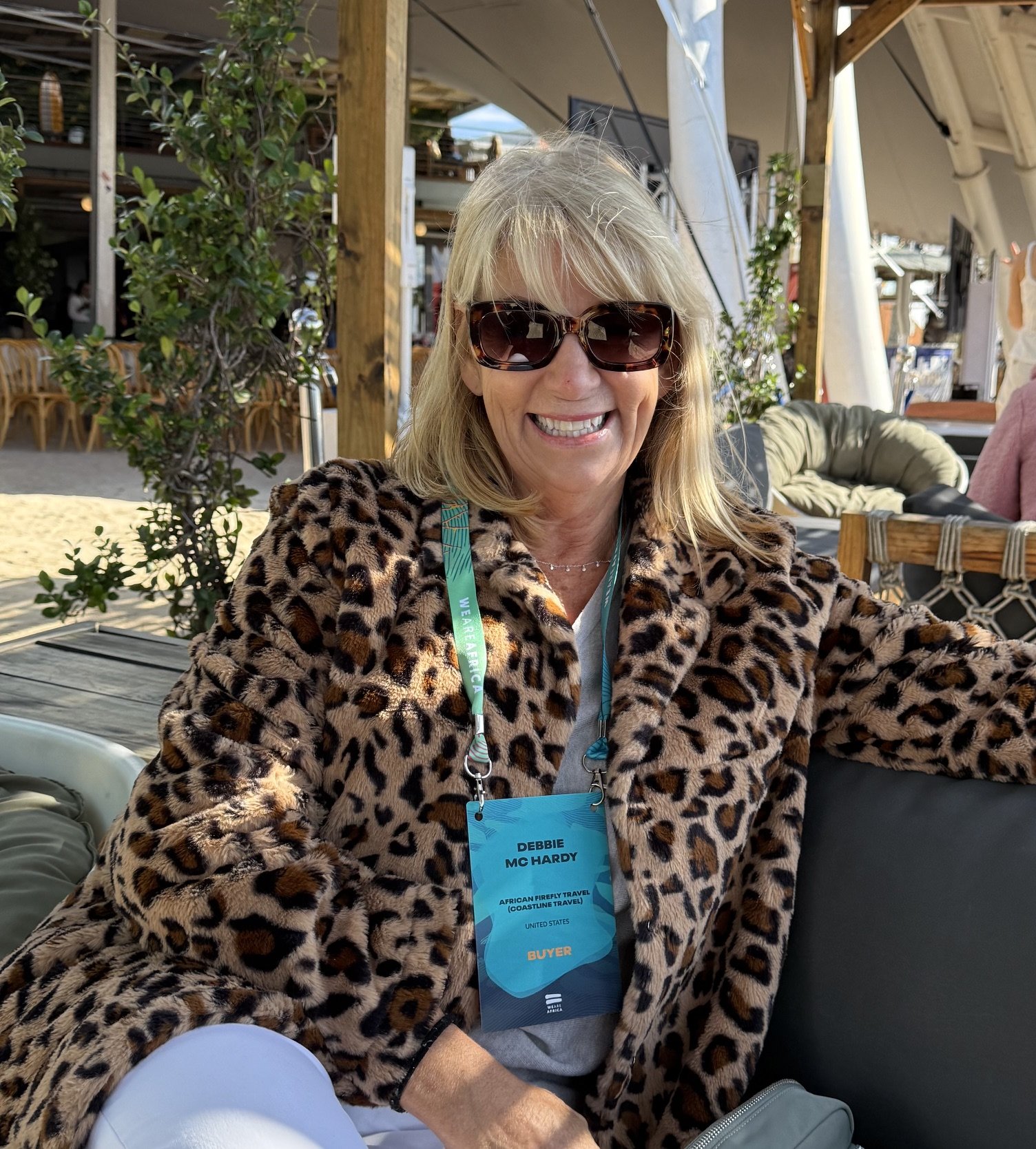 Debbie Mc Hardy, founder of African Firefly Travel at We Are Africa trade show in Cape Town, May 2026
