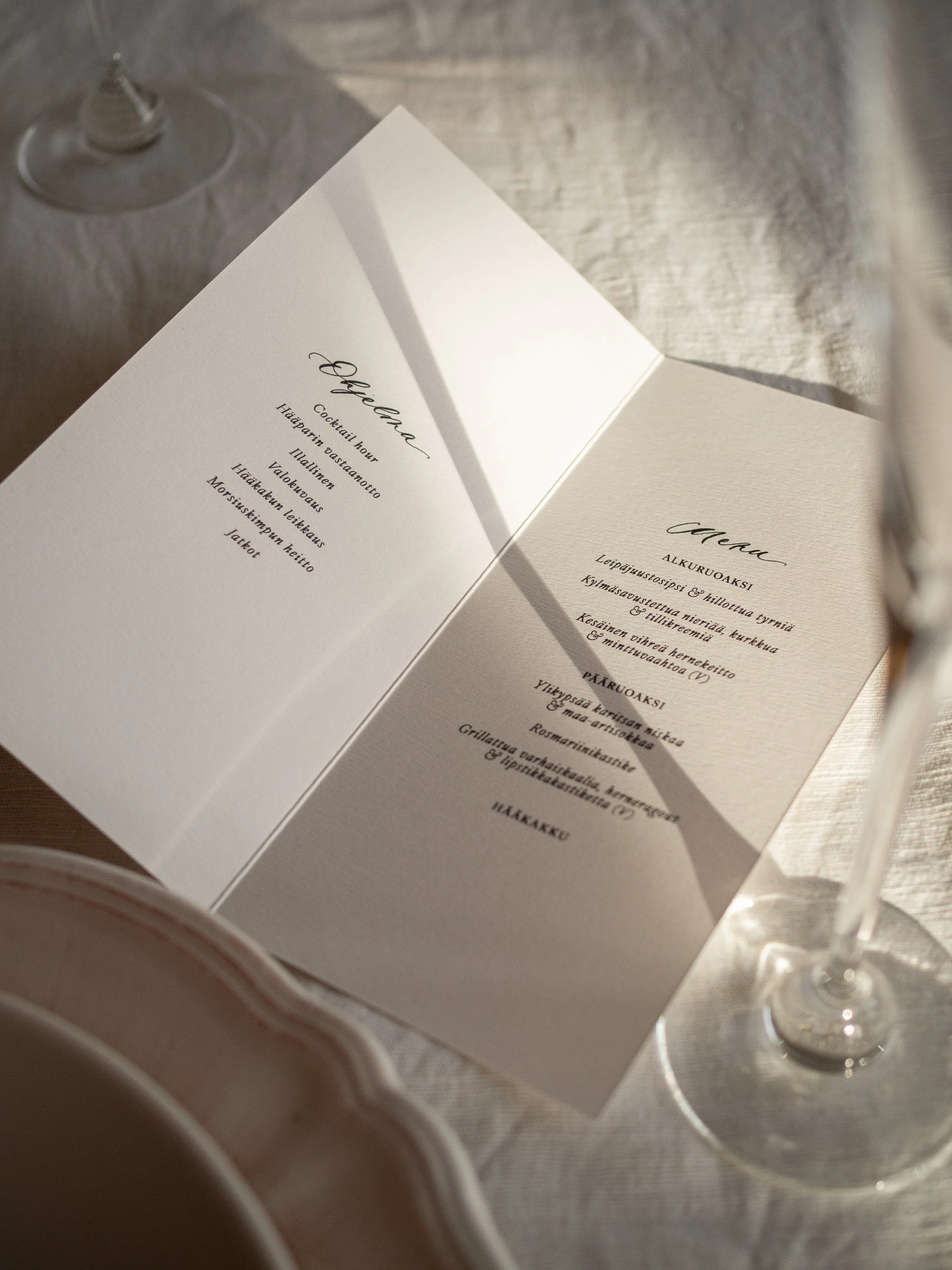 LILY CLASSIC | Menu- & ohjelmavihkonen nimellä