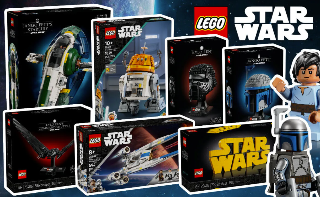LEGO Star Wars May 2025 Sets: UCS Slave 1, Helmets, Logo & more!