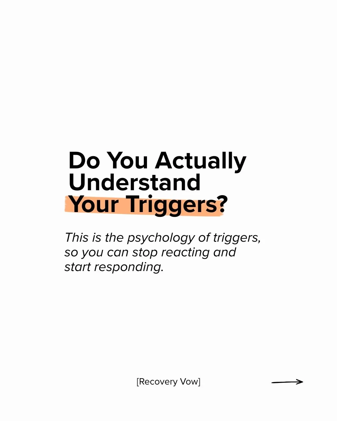Your triggers aren&rsquo;t proof you&rsquo;re failing. 

They&rsquo;re signals pointing to where healing is still needed.

Recovery isn&rsquo;t about willpower, it&rsquo;s about awareness. 

The earlier you catch the spiral, the more control you keep