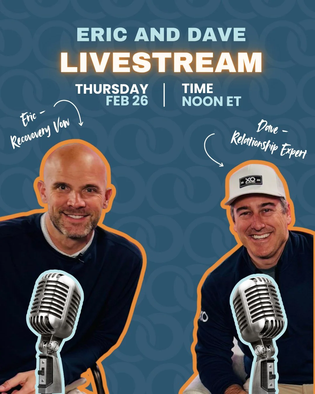 🟠 TOMORROW! 🟠

Two voices, one critical conversation.

This Thursday, Dave @daveandashleywillis joins Eric inside the Recovery Vow Collective to talk emotional safety... in marriage and recovery ... and we're streaming it LIVE for all of you!

No t