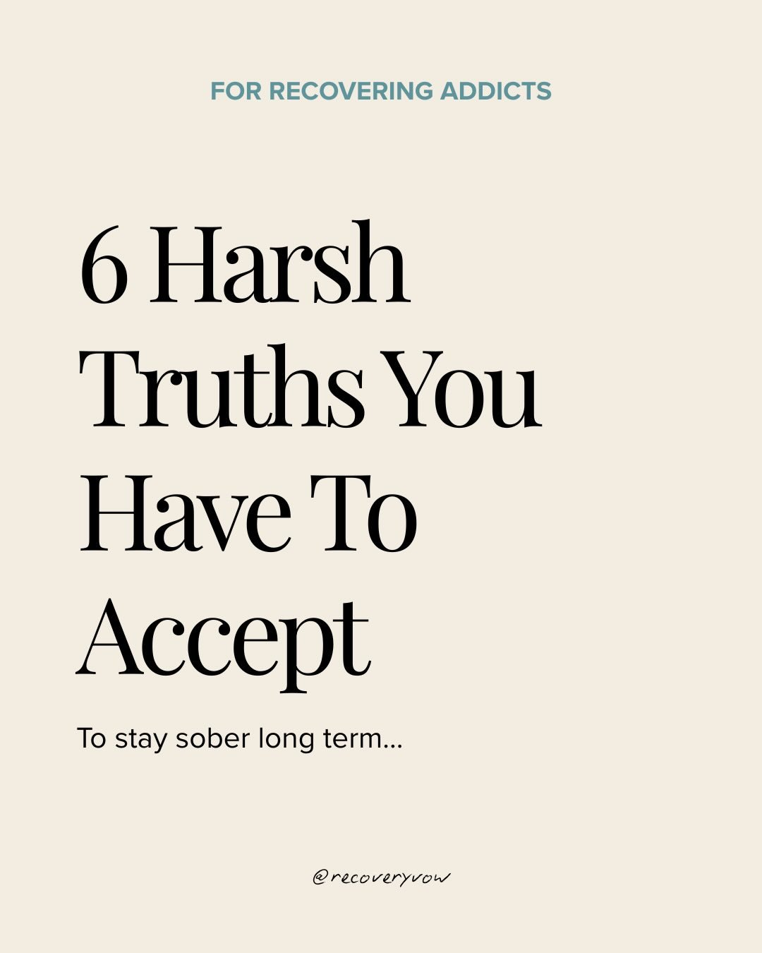 Sobriety is the starting line, not the finish line.

If you want long-term freedom and a marriage that actually heals, you have to accept the hard truths most people avoid.

Recovery isn&rsquo;t about trying harder. It&rsquo;s about becoming differen