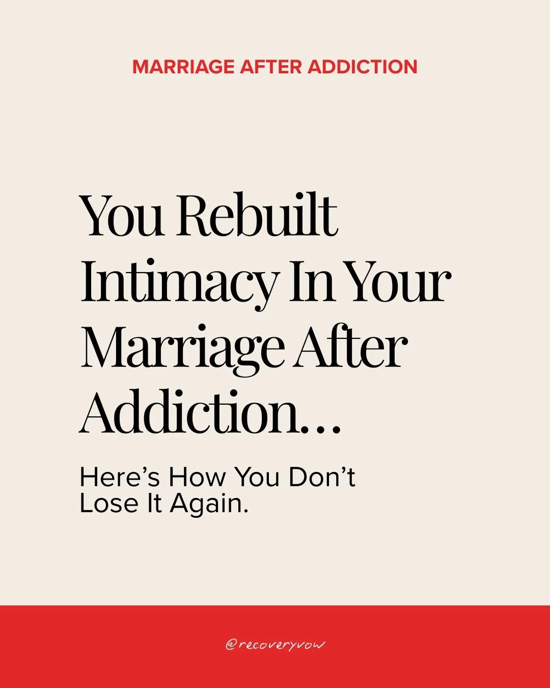 A lot of couples focus on how to rebuild intimacy&hellip; but don&rsquo;t think about what it takes to sustain it.

And that&rsquo;s usually where things start to slip.

Not all at once.
But gradually, in the small moments that stop getting attention