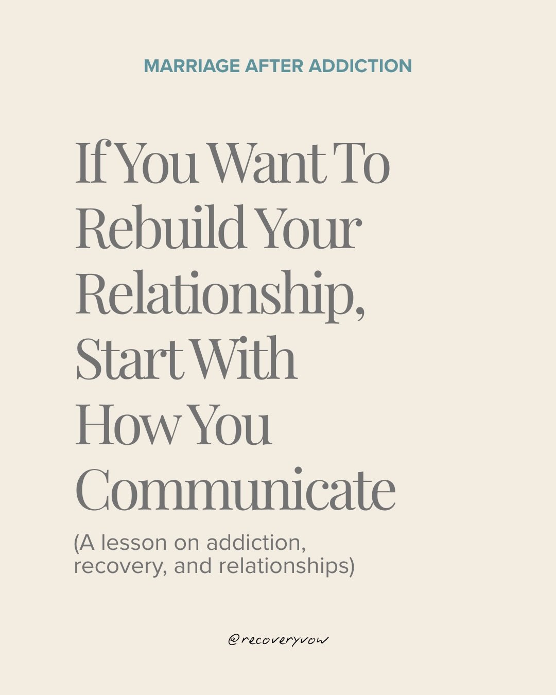 Most couples don&rsquo;t struggle because they don&rsquo;t care&hellip; They struggle because they don&rsquo;t know how to communicate in the middle of pain.

Addiction amplifies everything. Emotions get louder, reactions get quicker, and conversatio